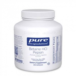 Pure Encapsulations Betaine HCL w/ Pepsin 250 vcaps