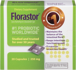 Florastor Probiotic 250mg 20 Capsules
