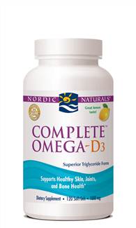 Nordic Naturals Complete Omega- D3 1000 mg 120 gels