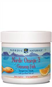 Nordic Naturals Omega-3 Gummy Fish Tangerine Treats 30 Count