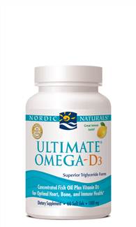 Nordic Naturals Ultimate&reg; Omega-D3 Lemon 1000 mg 60 gels