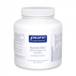 Pure Encapsulations Nutrient 950 w/o Cu, Fe, & Iodine 180 vcaps