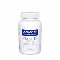 Pure Encapsulations Vitamin D3 25mcg (1000 iu). 250 caps