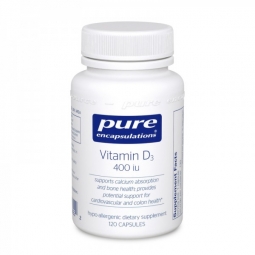 Pure Encapsulations Vitamin D3 10mcg (400 IU) 120 caps