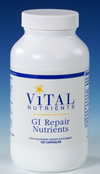 Vital Nutrients GI Repair Nutrients 120 caps