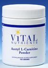 Vital Nutrients Acetyl L-Carnitine Powder 100 grams