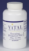 Vital Nutrients Evening Primrose Oil 500 mg. 250 gels