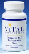 Vital Nutrients Guggul E & Z Extract 99% 75 mg. 60 caps