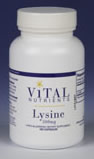 Vital Nutrients Lysine 500 mg 100 caps