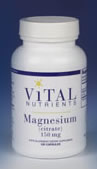 Vital Nutrients Magnesium Citrate 150 mg 100 caps