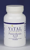 Vital Nutrients Pantothenic Acid 500 mg. 100caps