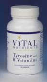 Vital Nutrients Tyrosine & B Vitamins 100 caps
